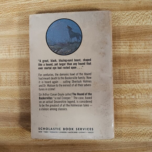 The Hound of the Baskervilles Novel by Sir Arthur Conan Doyle Scholastic 1975 VG - Picture 2 of 9